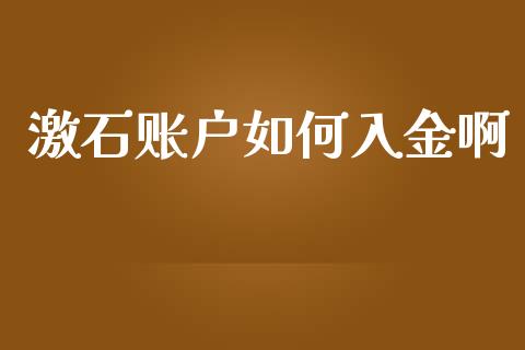 激石账户如何入金啊_https://wap.78312.cn_期货开户_第1张