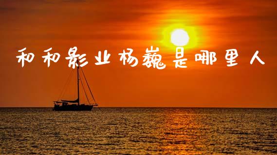 和和影业杨巍是哪里人_https://wap.78312.cn_期货开户_第1张