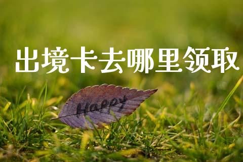 出境卡去哪里领取_https://wap.78312.cn_财经新闻_第1张