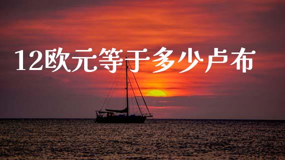 12欧元等于多少卢布_https://wap.78312.cn_金融监管_第1张