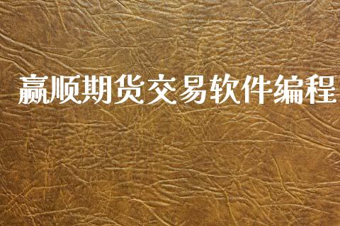 赢顺期货交易软件编程_https://wap.78312.cn_债券资讯_第1张