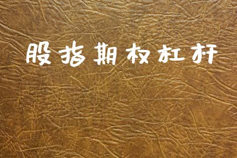 股指期权杠杆_https://wap.78312.cn_全球市场_第1张