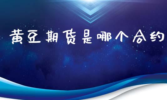 黄豆期货是哪个合约_https://wap.78312.cn_外汇交易_第1张