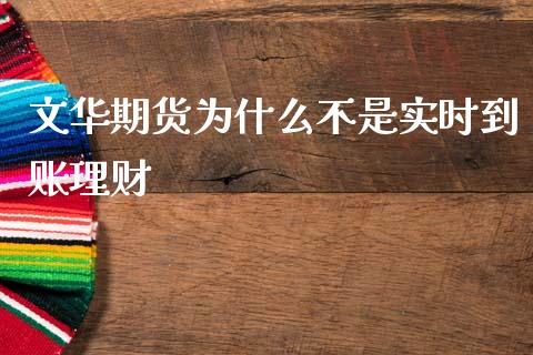 文华期货为什么不是实时到账理财_https://wap.78312.cn_债券资讯_第1张