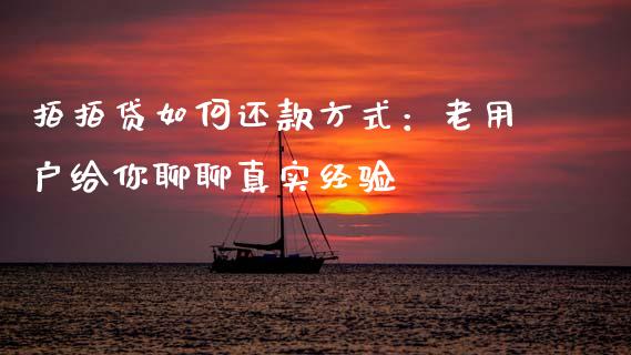 拍拍贷如何还款方式：老用户给你聊聊真实经验_https://wap.78312.cn_债券资讯_第1张