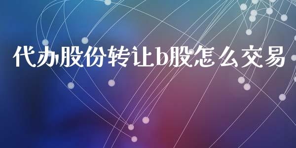 代办股份转让b股怎么交易_https://wap.78312.cn_全球市场_第1张