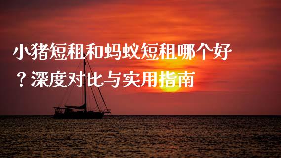 小猪短租和蚂蚁短租哪个好？深度对比与实用指南_https://wap.78312.cn_全球市场_第1张