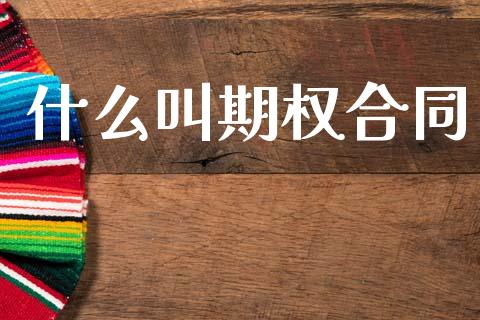 什么叫期权合同_https://wap.78312.cn_财经新闻_第1张