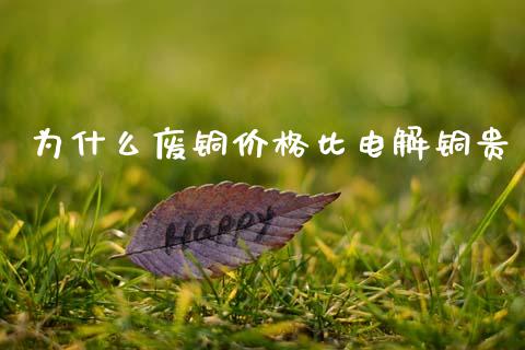 为什么废铜价格比电解铜贵_https://wap.78312.cn_金融监管_第1张