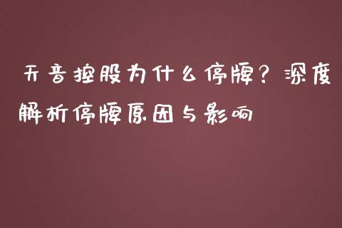 天音控股为什么停牌？深度解析停牌原因与影响_https://wap.78312.cn_期货开户_第1张