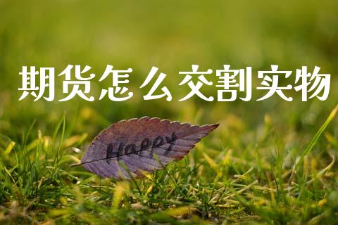 期货怎么交割实物_https://wap.78312.cn_债券资讯_第1张