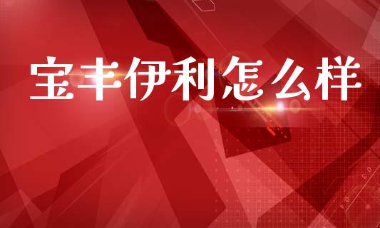 宝丰伊利怎么样_https://wap.78312.cn_金融监管_第1张