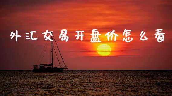 外汇交易开盘价怎么看_https://wap.78312.cn_债券资讯_第1张