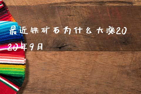 最近铁矿石为什么大涨2020年9月_https://wap.78312.cn_债券资讯_第1张