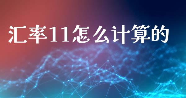 汇率11怎么计算的_https://wap.78312.cn_全球市场_第1张