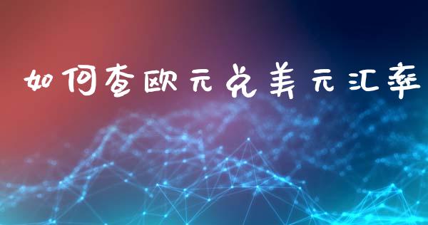 如何查欧元兑美元汇率_https://wap.78312.cn_财经新闻_第1张