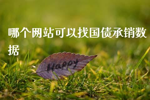 哪个网站可以找国债承销数据_https://wap.78312.cn_期货开户_第1张