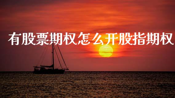 有股票期权怎么开股指期权_https://wap.78312.cn_债券资讯_第1张