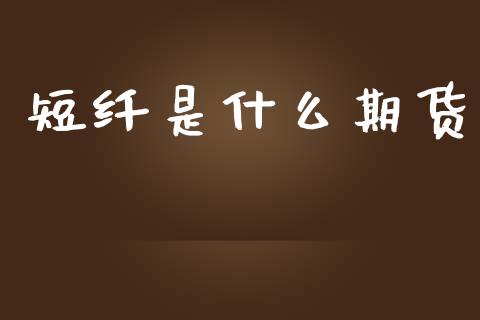 短纤是什么期货_https://wap.78312.cn_财经新闻_第1张