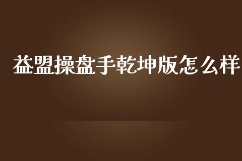 益盟操盘手乾坤版怎么样_https://wap.78312.cn_全球市场_第1张