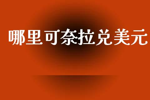 哪里可奈拉兑美元_https://wap.78312.cn_全球市场_第1张