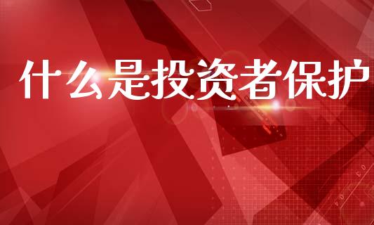什么是投资者保护_https://wap.78312.cn_金融监管_第1张
