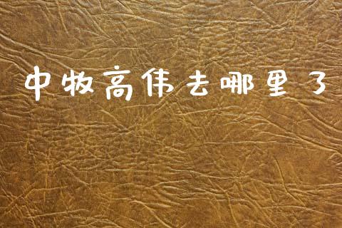 中牧高伟去哪里了_https://wap.78312.cn_债券资讯_第1张