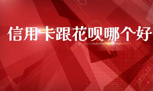 信用卡跟花呗哪个好_https://wap.78312.cn_财经新闻_第1张