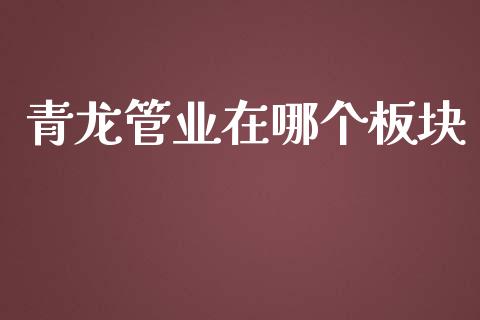 青龙管业在哪个板块_https://wap.78312.cn_财经新闻_第1张