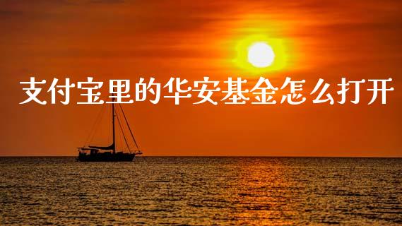 支付宝里的华安基金怎么打开_https://wap.78312.cn_外汇交易_第1张