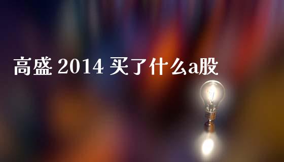 高盛 2014 买了什么a股_https://wap.78312.cn_金融监管_第1张