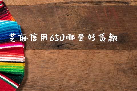 芝麻信用650哪里好贷款_https://wap.78312.cn_债券资讯_第1张