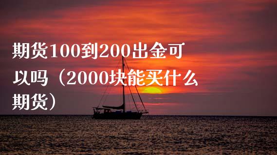 期货100到200出金可以吗（2000块能买什么期货）_https://wap.78312.cn_期货开户_第1张