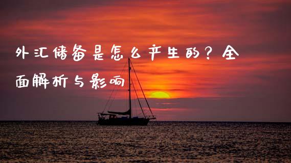 外汇储备是怎么产生的？全面解析与影响_https://wap.78312.cn_金融监管_第1张