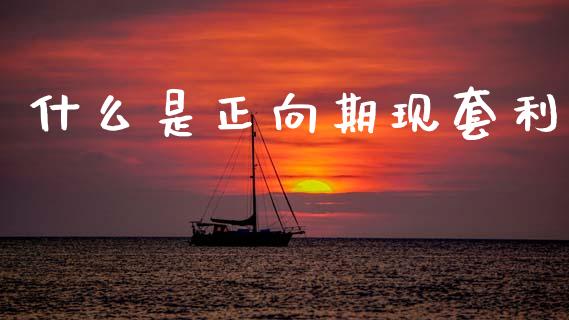 什么是正向期现套利_https://wap.78312.cn_期货开户_第1张
