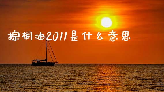 棕榈油2011是什么意思_https://wap.78312.cn_外汇交易_第1张