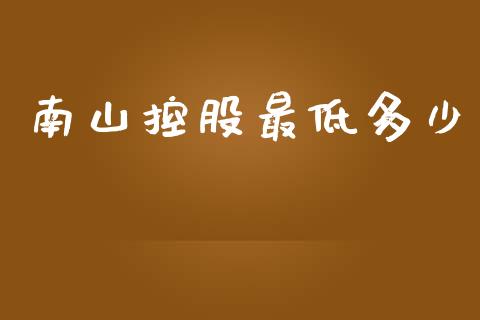 南山控股最低多少_https://wap.78312.cn_期货开户_第1张