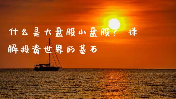 什么是大盘股小盘股？ 详解投资世界的基石_https://wap.78312.cn_金融监管_第1张