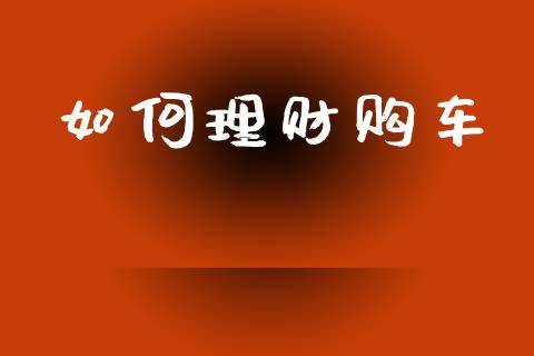 如何理财购车_https://wap.78312.cn_外汇交易_第1张