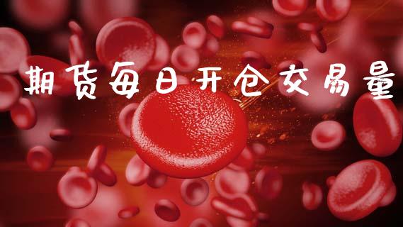 期货每日开仓交易量_https://wap.78312.cn_债券资讯_第1张