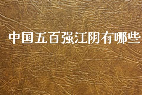 中国五百强江阴有哪些_https://wap.78312.cn_外汇交易_第1张
