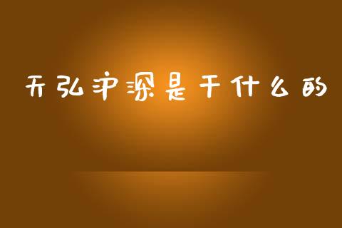 天弘沪深是干什么的_https://wap.78312.cn_金融监管_第1张