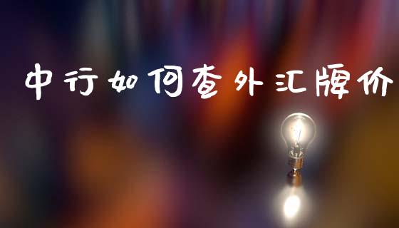 中行如何查外汇牌价_https://wap.78312.cn_债券资讯_第1张