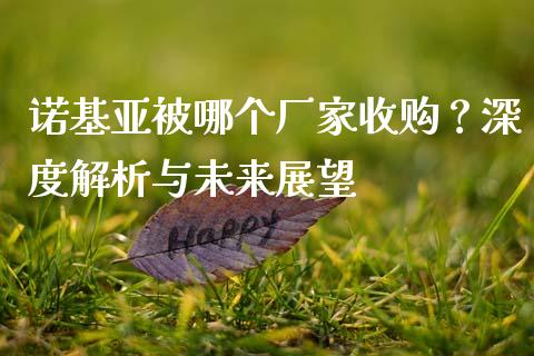 诺基亚被哪个厂家收购？深度解析与未来展望_https://wap.78312.cn_债券资讯_第1张