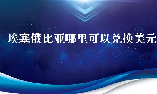 埃塞俄比亚哪里可以兑换美元_https://wap.78312.cn_金融监管_第1张