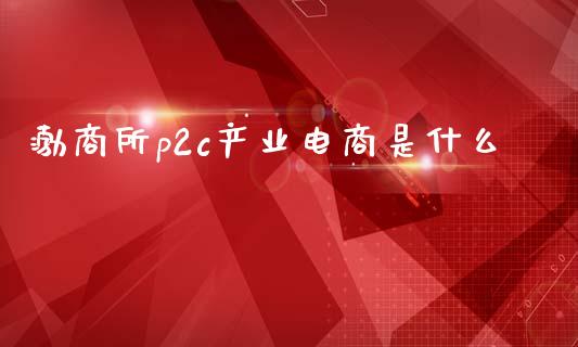 渤商所p2c产业电商是什么_https://wap.78312.cn_债券资讯_第1张