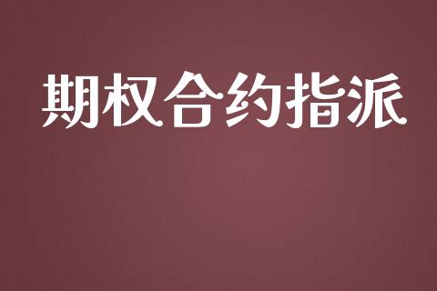 期权合约指派_https://wap.78312.cn_金融监管_第1张