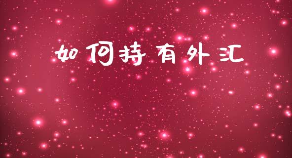 如何持有外汇_财经新闻_第1张_期货开户_金融监管_外汇交易_债券资讯_全球市场_财经新闻 如何持有外汇_https://wap.78312.cn_财经新闻_第1张