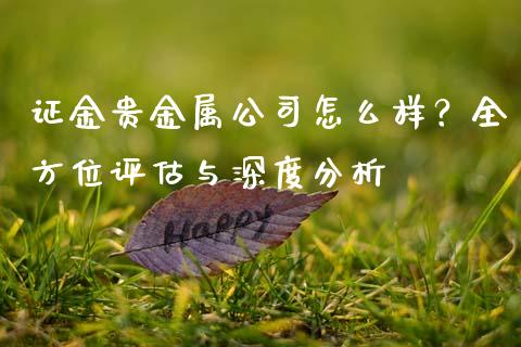 证金贵金属公司怎么样？全方位评估与深度分析_https://wap.78312.cn_期货开户_第1张
