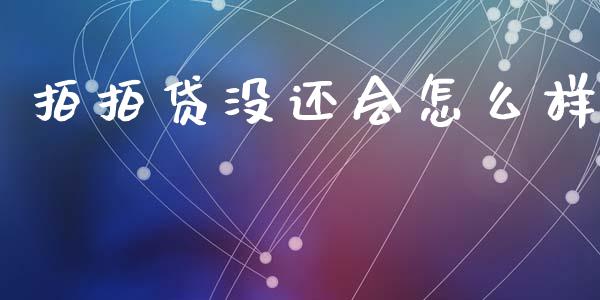 拍拍贷没还会怎么样_https://wap.78312.cn_财经新闻_第1张